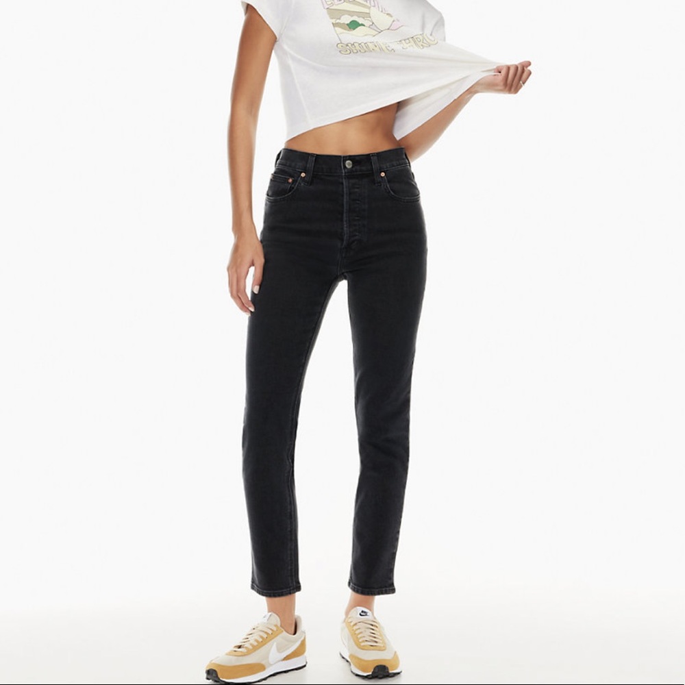 Aritzia Denim Forum The Yoko High Rise Slim Jeans